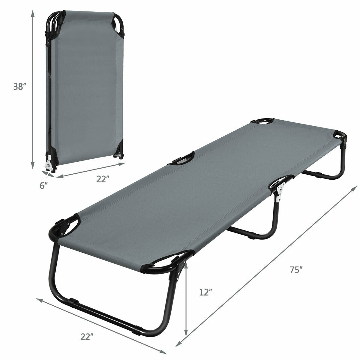 Outdoor Folding Camping Bed