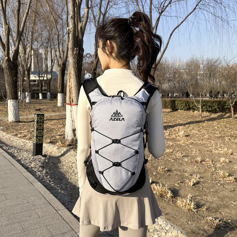 Outdoor Hiking Backpack with Trekking Pole Bag – Nylon, Air-Cushion Straps