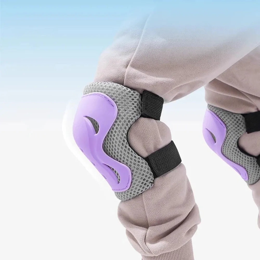 7Pcs/Set Kids Age with Adjustable Wrist Guard, Knee & Elbow Pads