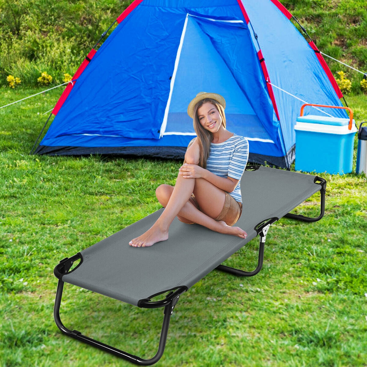 Outdoor Folding Camping Bed