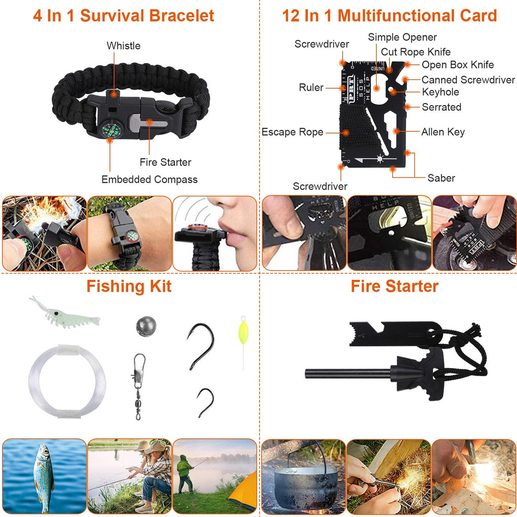 125Pcs Professional Emergency Survival Gear Tactical First Aid Kit