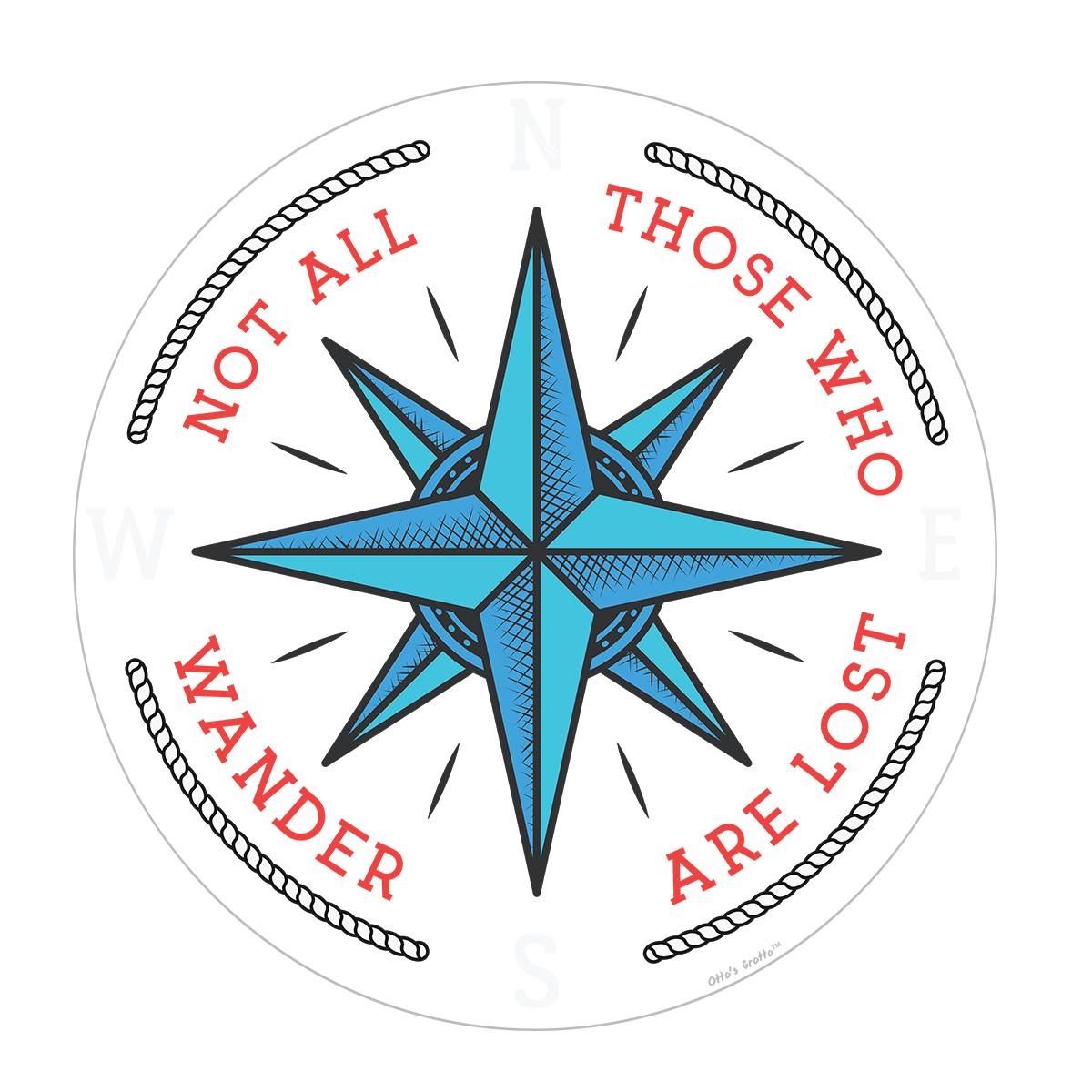 Not All Who Wander Sticker