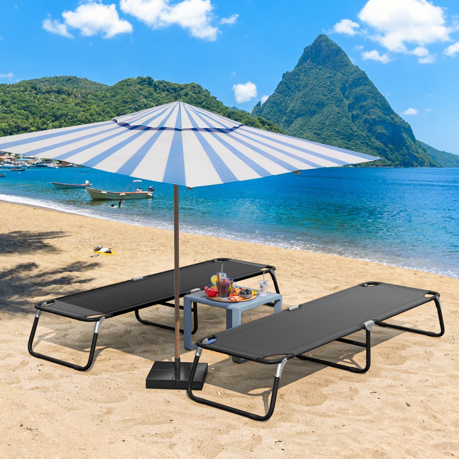 Outdoor Folding Camping Bed