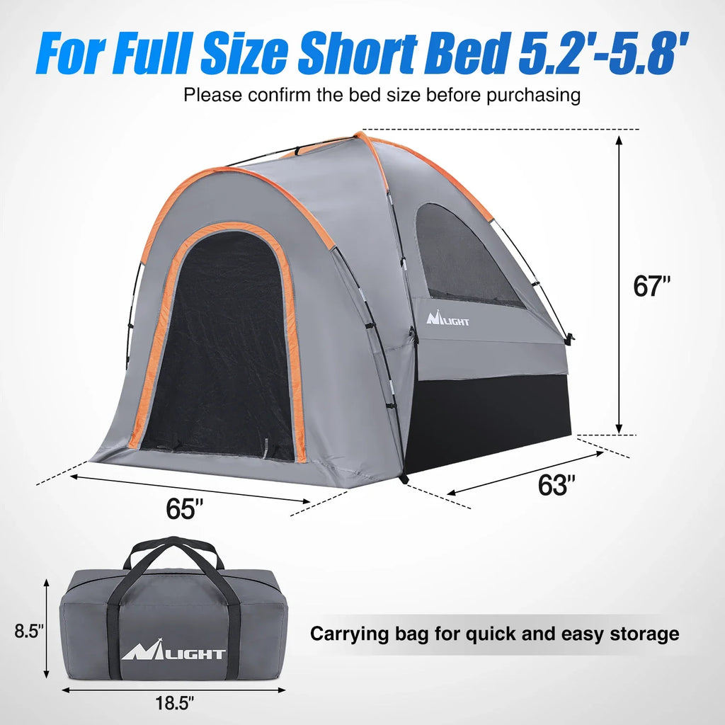 Two Person Truck Bed Tent Waterproof Outdoor Camping
