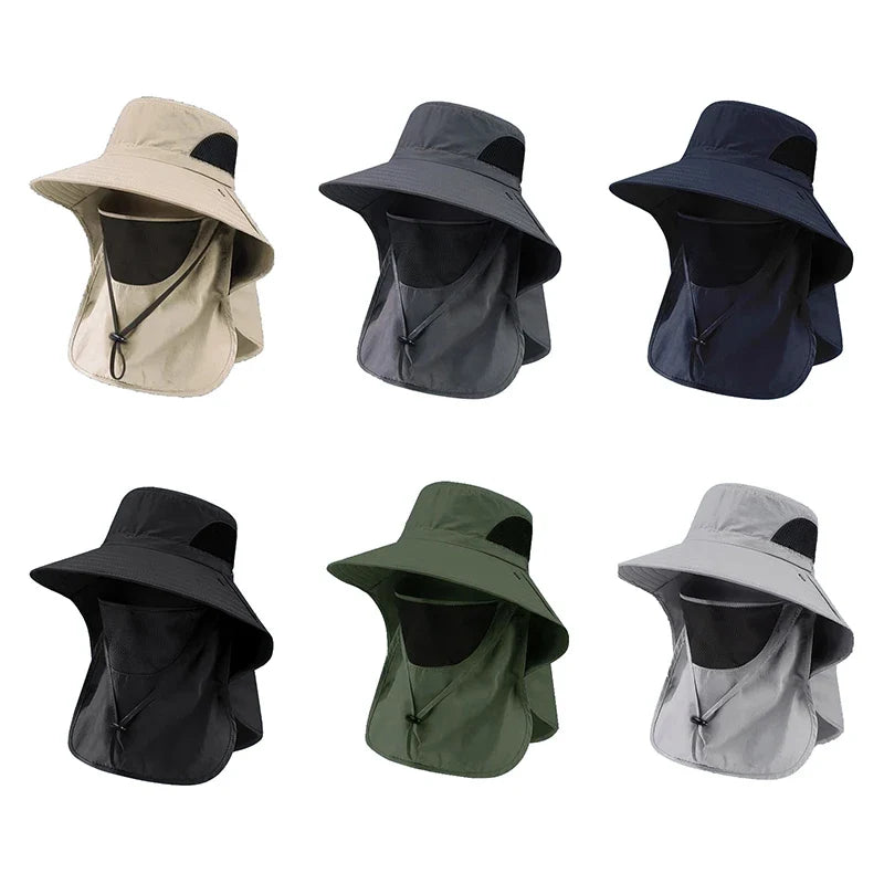 UV Protection Sun Hat | Outdoor Fishing and Hiking Cap with Neck Flap