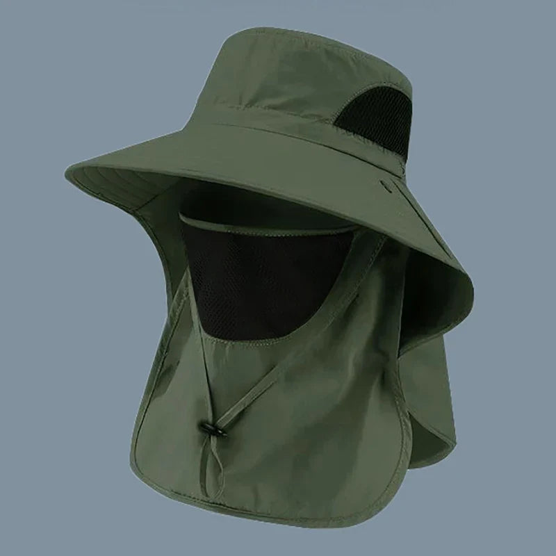 UV Protection Sun Hat | Outdoor Fishing and Hiking Cap with Neck Flap