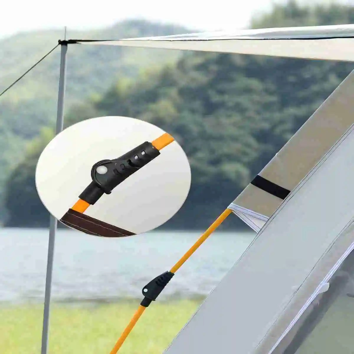 Pakicetus Outdoor Sunshade Camping Tent With Two Doors And Windows