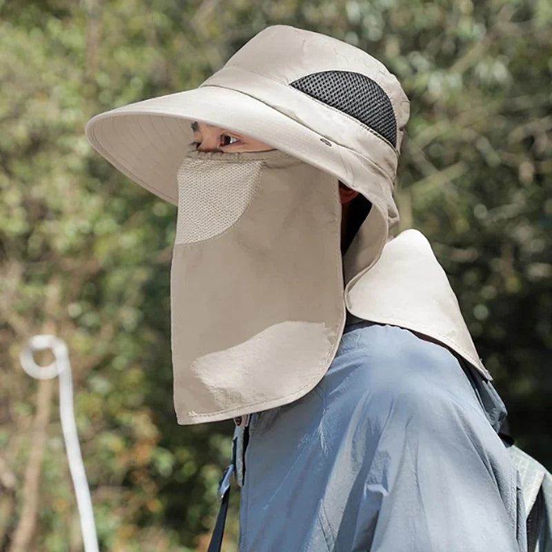 UV Protection Sun Hat | Outdoor Fishing and Hiking Cap with Neck Flap