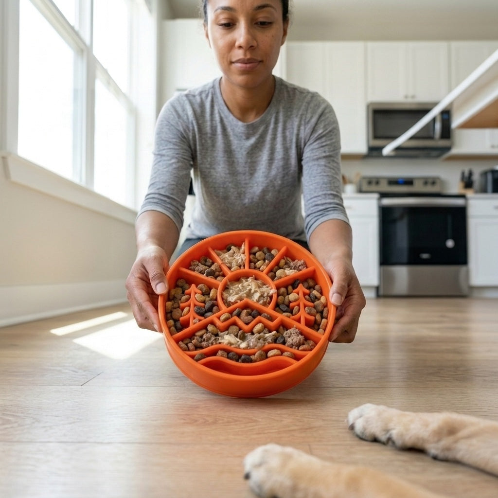 Great Outdoors Slow Feeder Dog Bowl & Enrichment | USA Made