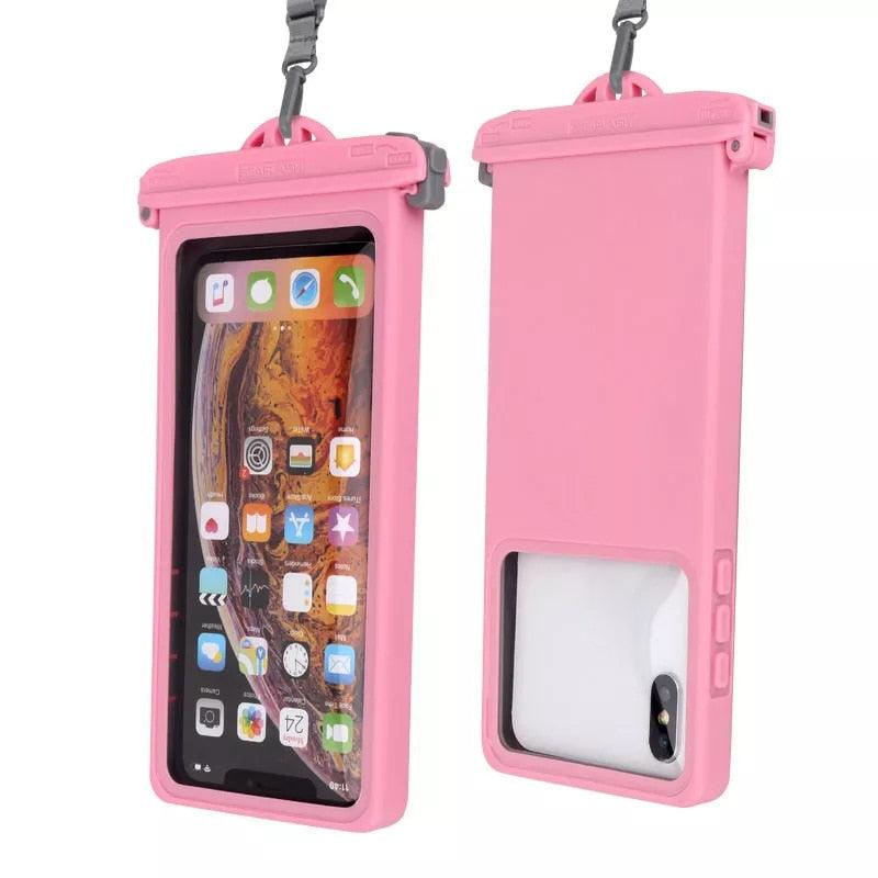 Gray Drop Resistant Waterproof Bag For Mobile Phones