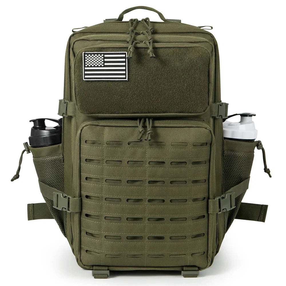 45L Tactical Backpack survival Bag Hunting MOLLE Backpack GYM For Men EDC Outdoor Hiking Rucksack Witch Bottle Holder