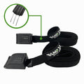 Combination Locking Tie Down Straps w/ Interwoven Braided Steel Cables