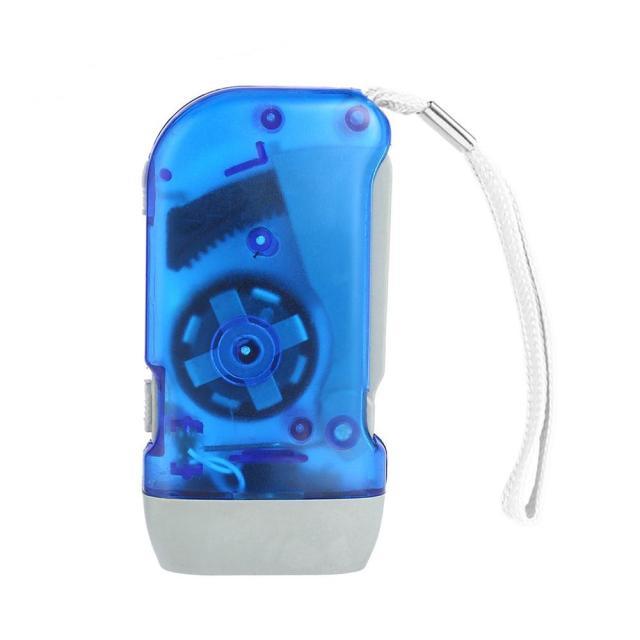 Super Bright LED Wind Up Hand Press Waterproof Flashlight