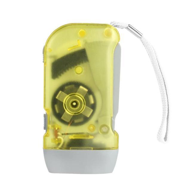 Super Bright LED Wind Up Hand Press Waterproof Flashlight