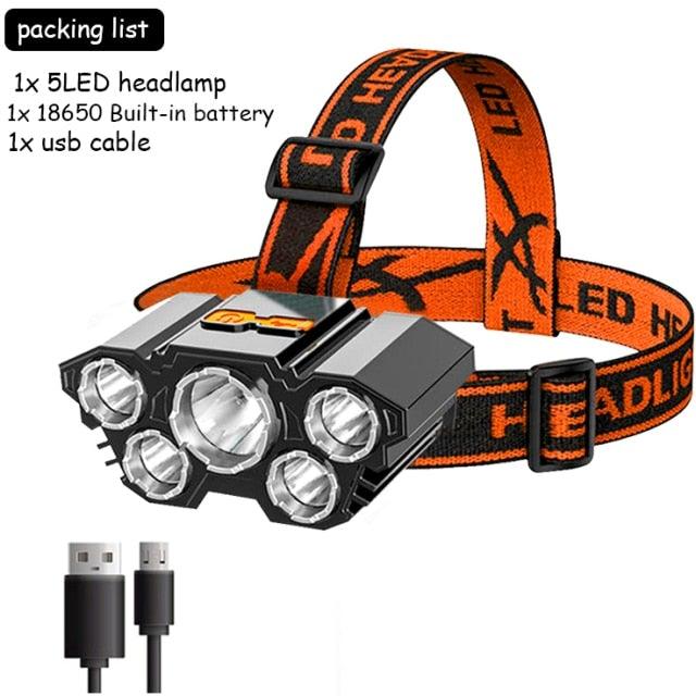 Adjustable USB Rechargeable Torch Lamp