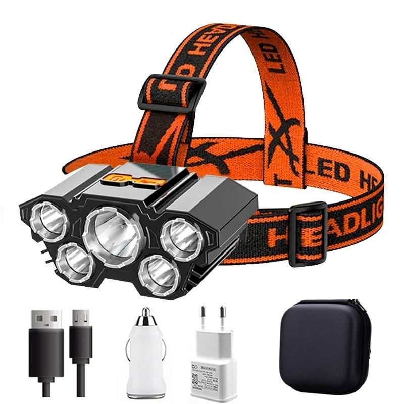 Adjustable USB Rechargeable Torch Lamp