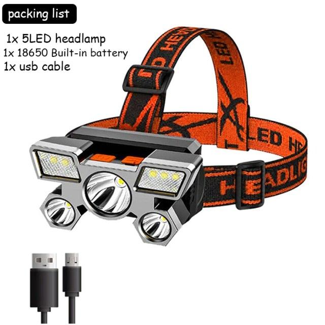 Adjustable USB Rechargeable Torch Lamp