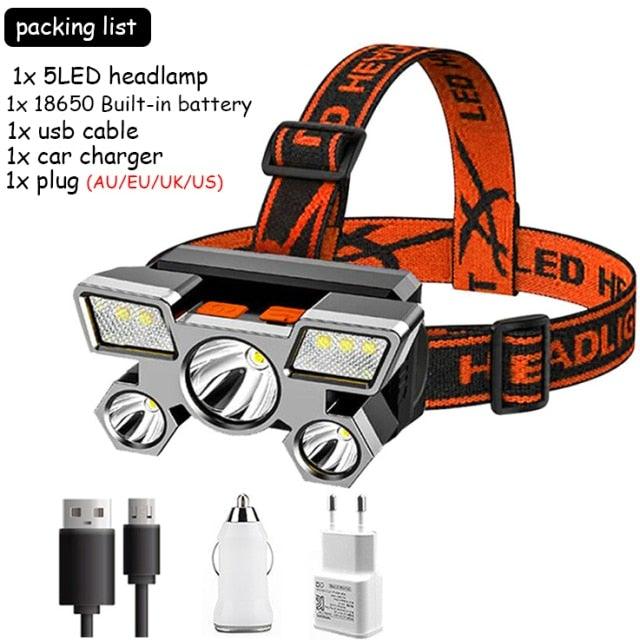 Adjustable USB Rechargeable Torch Lamp