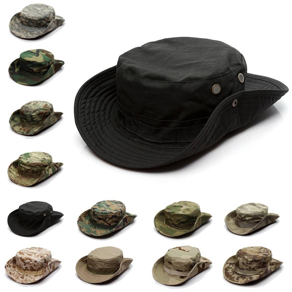 Camouflage Outdoor Foldable Bucket Cap for Men/Women
