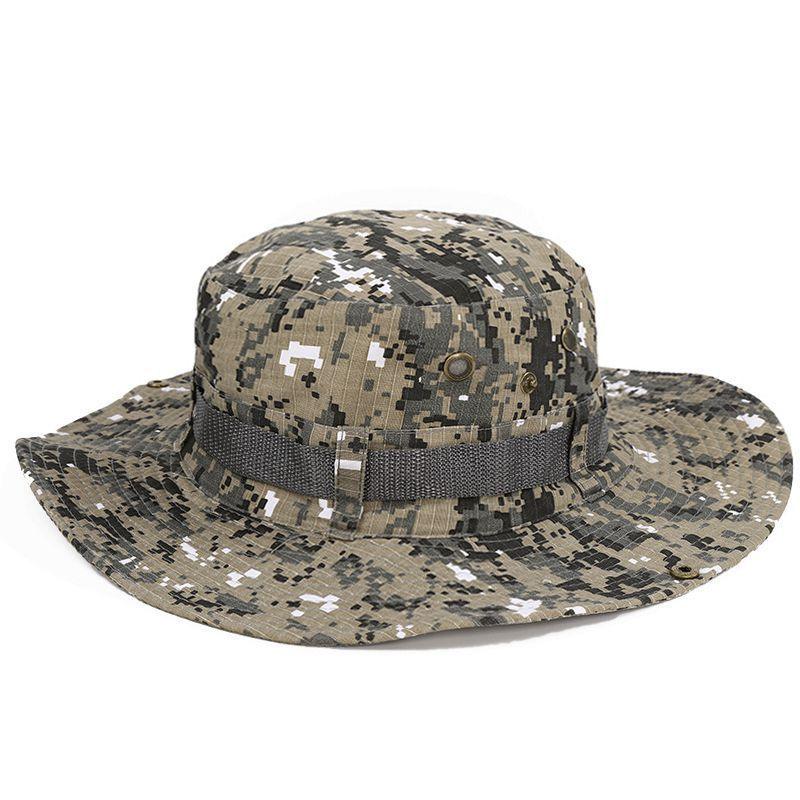 Camouflage Outdoor Foldable Bucket Cap for Men/Women