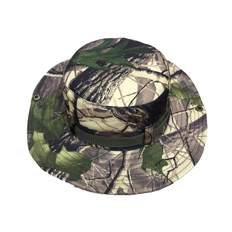 Camouflage Outdoor Foldable Bucket Cap for Men/Women