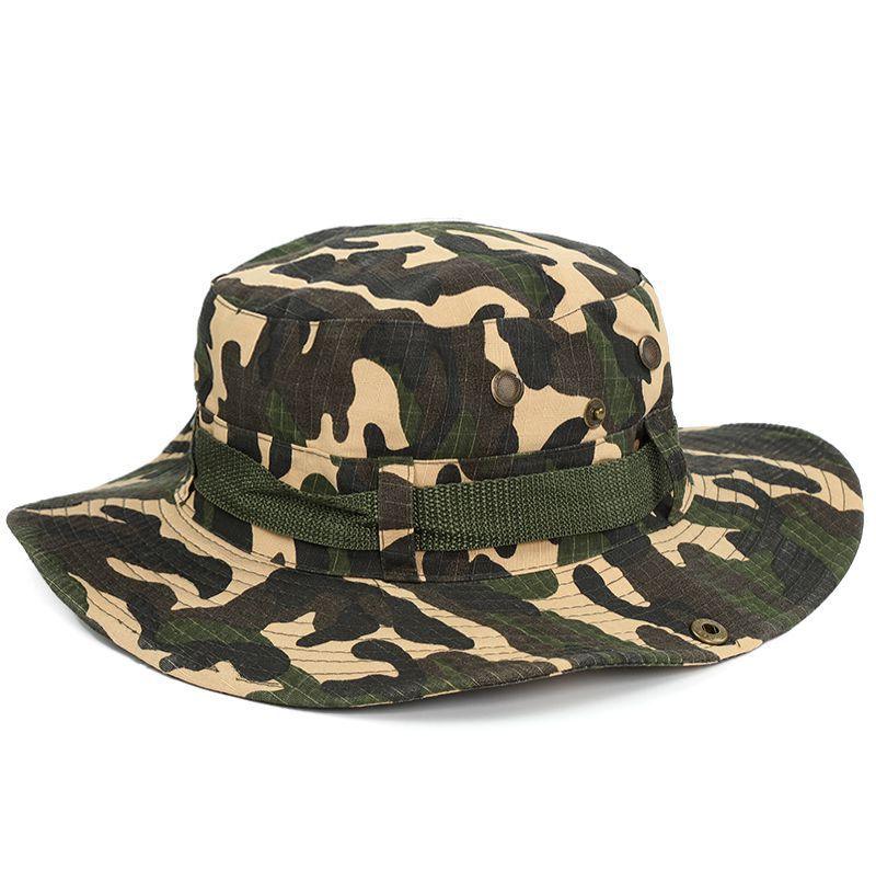 Camouflage Outdoor Foldable Bucket Cap for Men/Women