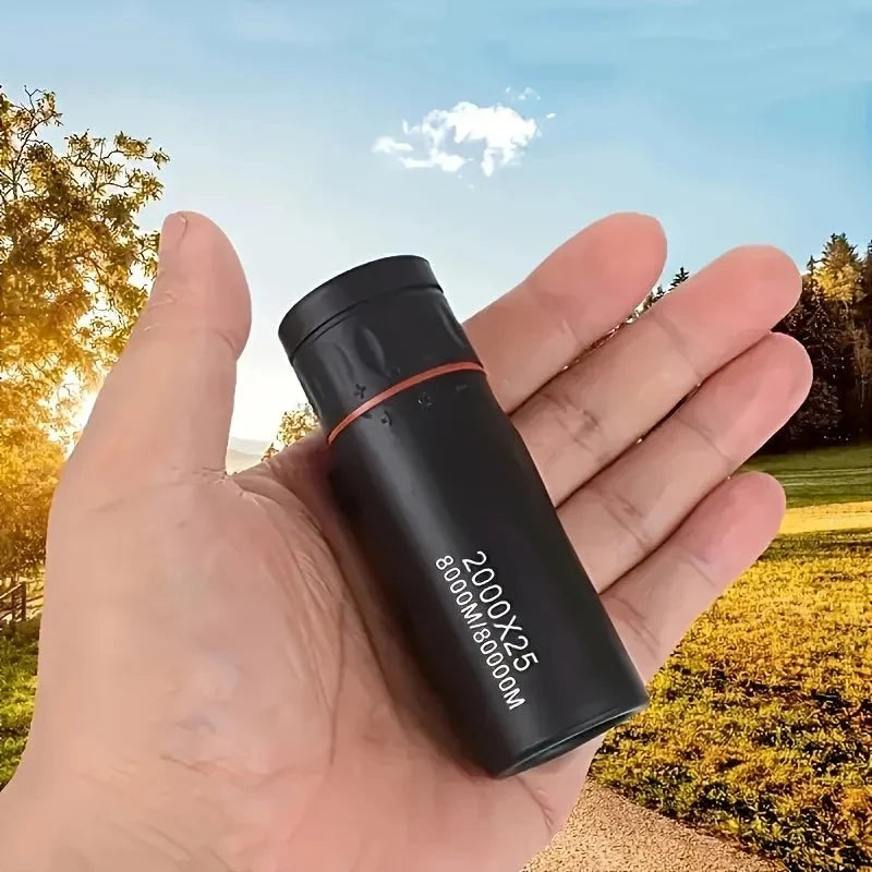 Compact HD Monocular Telescope | 8-10x Zoom, Waterproof Scope for Hiking & Travel