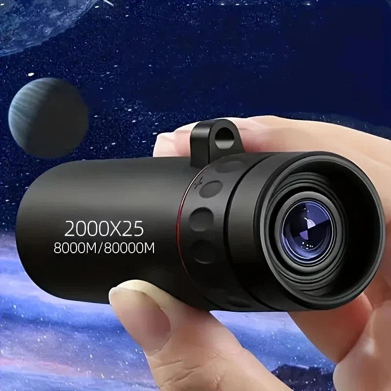 Compact HD Monocular Telescope | 8-10x Zoom, Waterproof Scope for Hiking & Travel