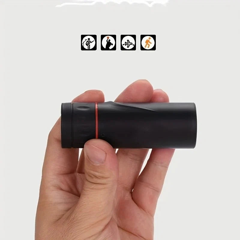 Compact HD Monocular Telescope | 8-10x Zoom, Waterproof Scope for Hiking & Travel