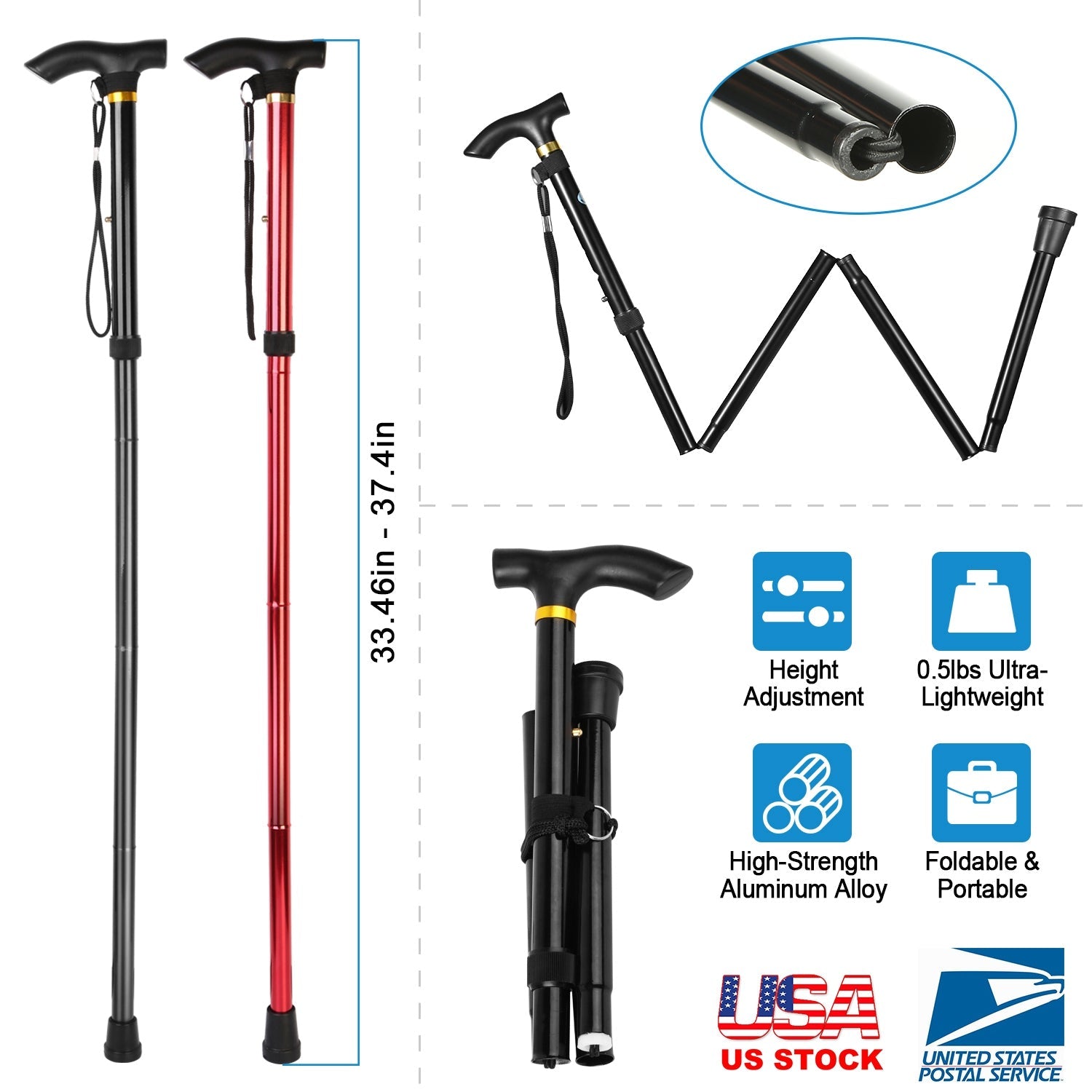 Walking Cane Aluminum Alloy Walking Stick