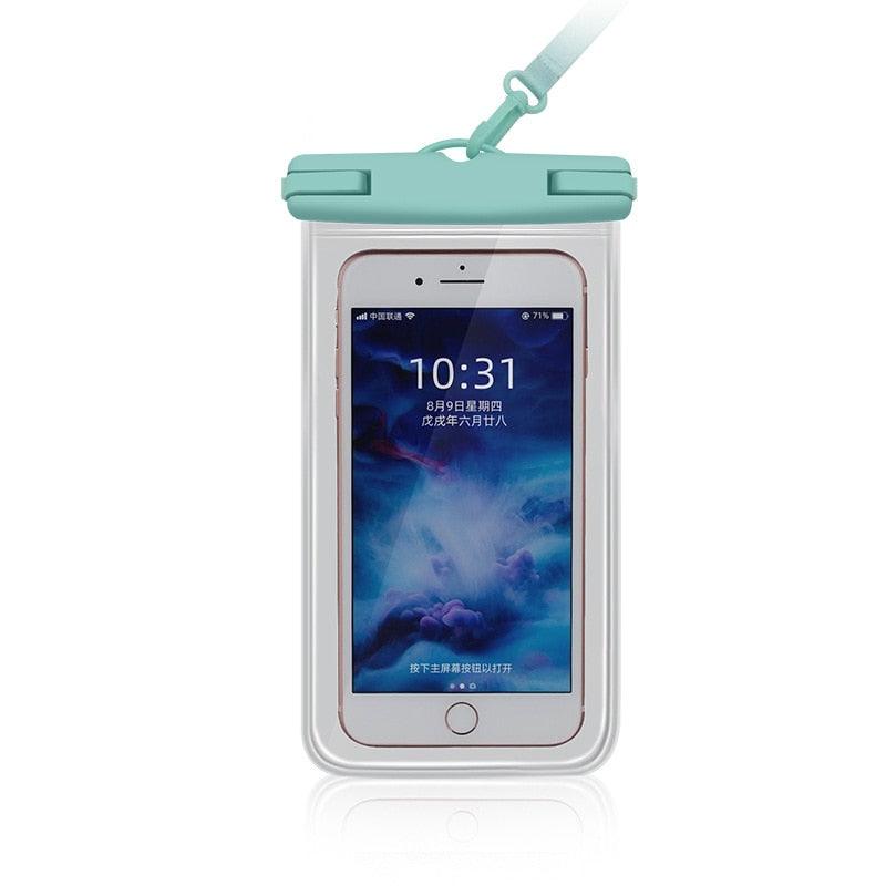 Gray Drop Resistant Waterproof Bag For Mobile Phones