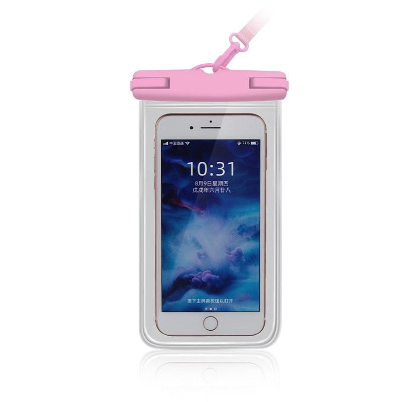 Gray Drop Resistant Waterproof Bag For Mobile Phones