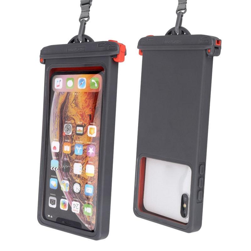 Gray Drop Resistant Waterproof Bag For Mobile Phones