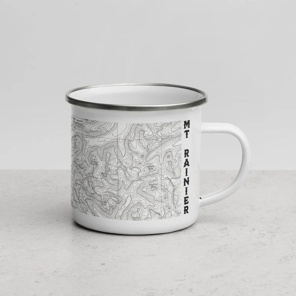 Mount Rainier National Park Topographic Durable Camp Mug USGS Map