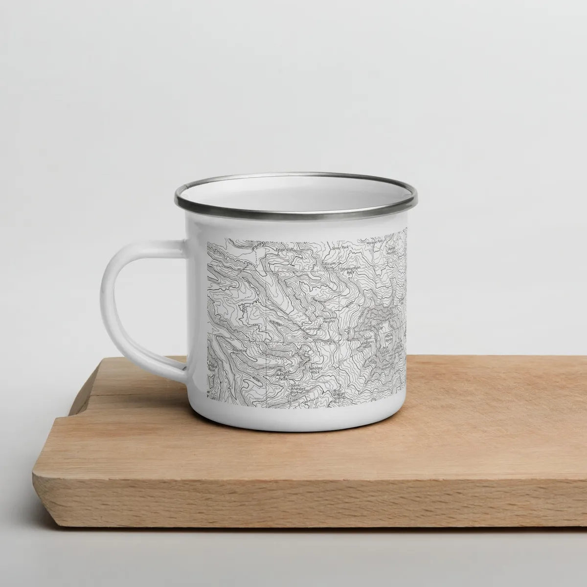 Mount Rainier National Park Topographic Durable Camp Mug USGS Map