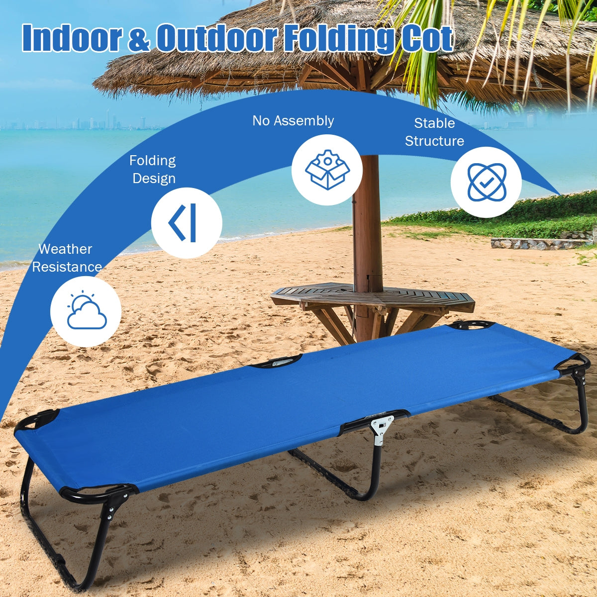 Outdoor Folding Camping Bed