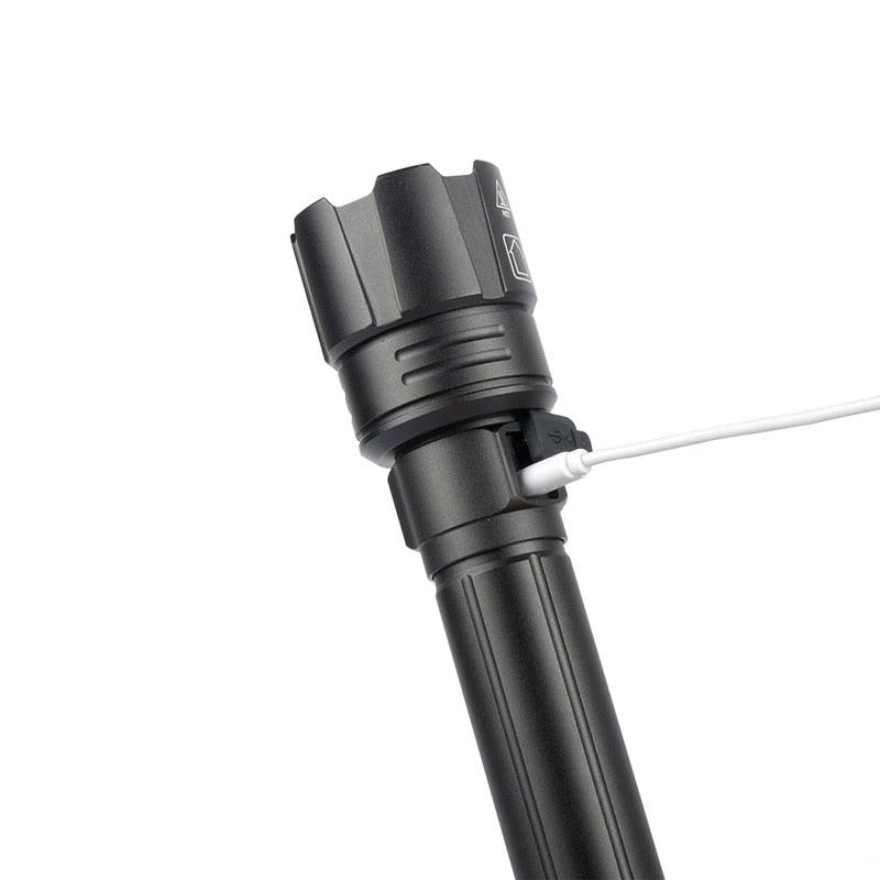 Rechargeable LED/USB Ultra Bright Adjustable Flashlight