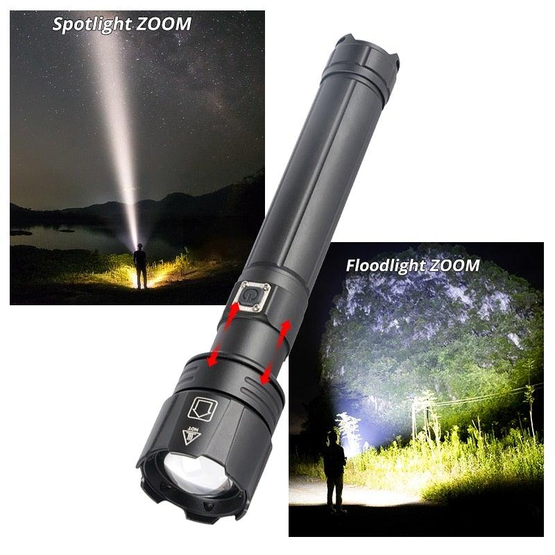 Rechargeable LED/USB Ultra Bright Adjustable Flashlight
