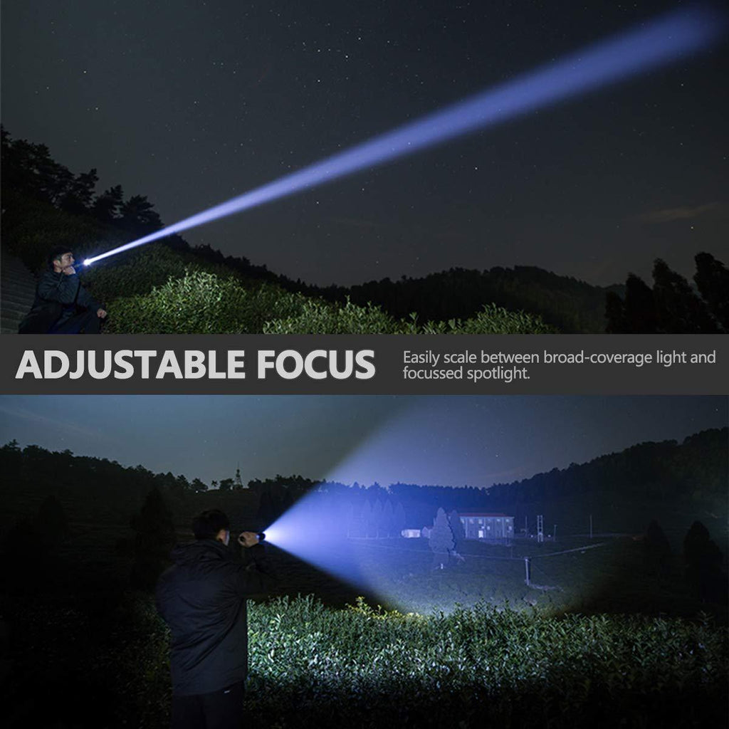 Rechargeable LED/USB Ultra Bright Adjustable Flashlight