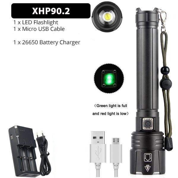 Rechargeable LED/USB Ultra Bright Adjustable Flashlight