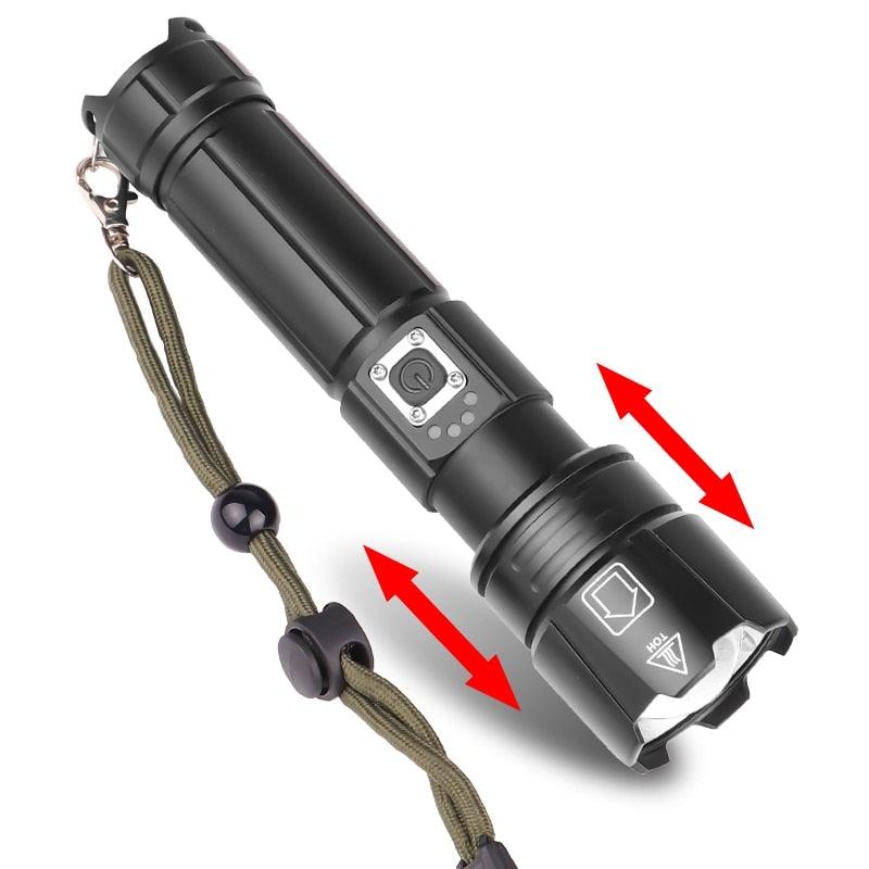 Rechargeable LED/USB Ultra Bright Adjustable Flashlight