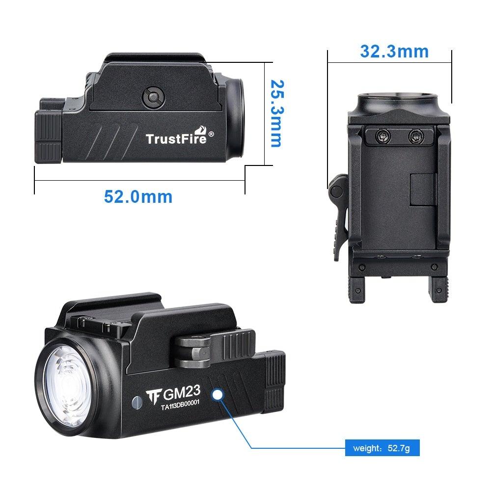 Rechargeable Waterproof High Lumen Super Bright Flashlight