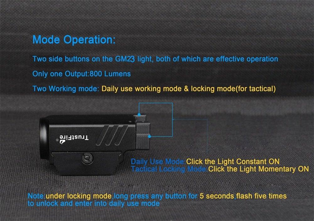 Rechargeable Waterproof High Lumen Super Bright Flashlight