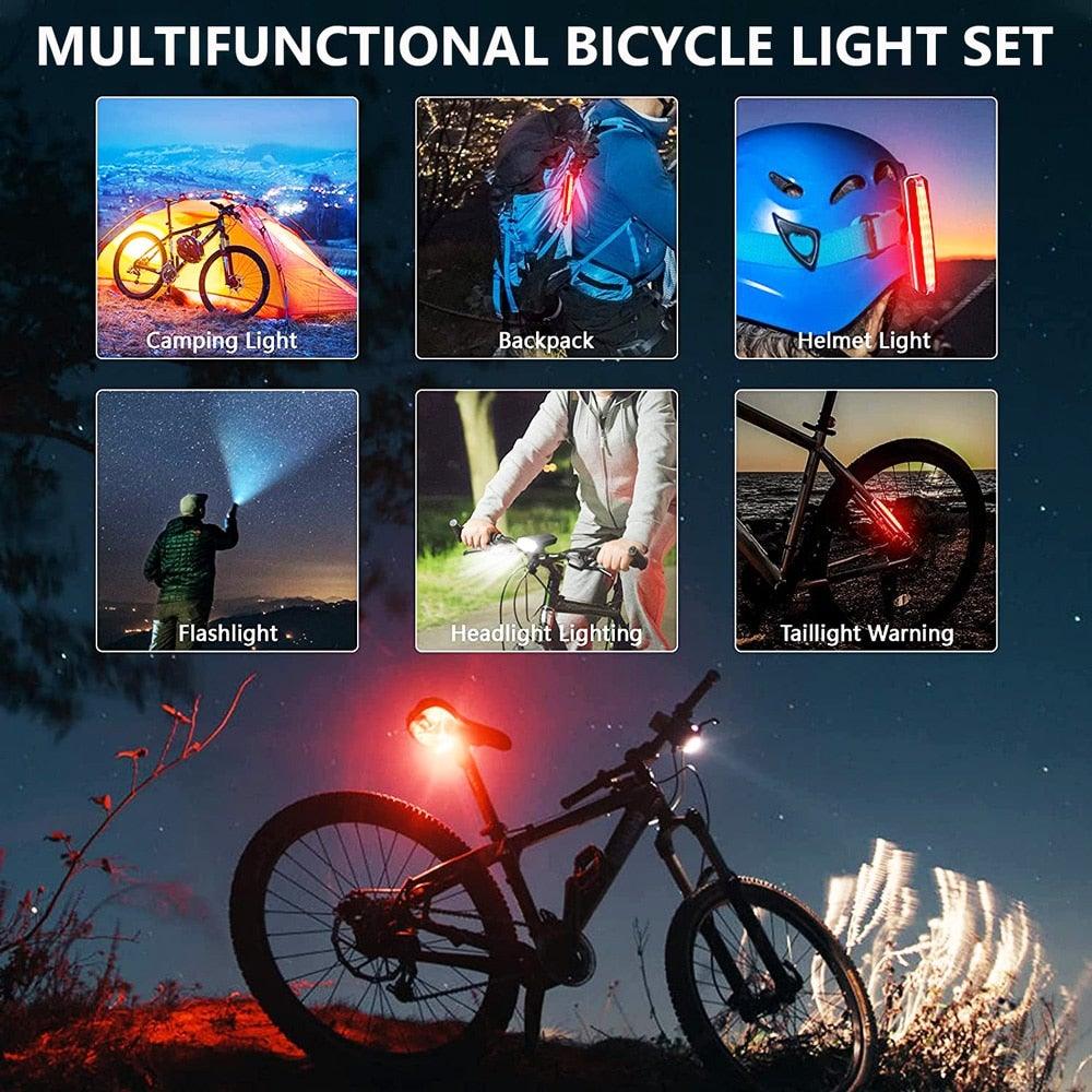 Ultra Bright Bicycle Light USB Rechargeable Waterproof LED