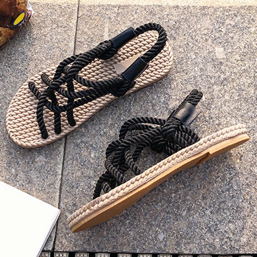 Women's Braided Rope Comfortable Summer Sandal