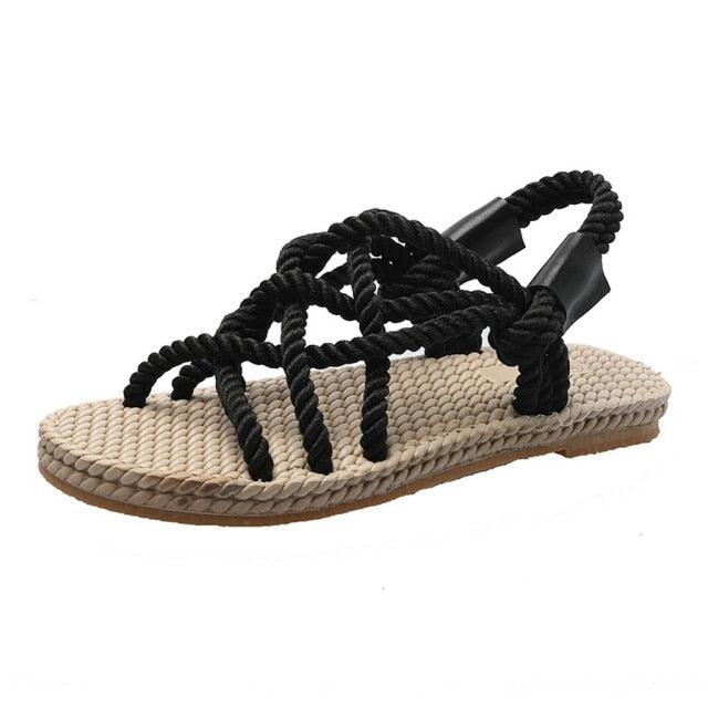 Women's Braided Rope Comfortable Summer Sandal