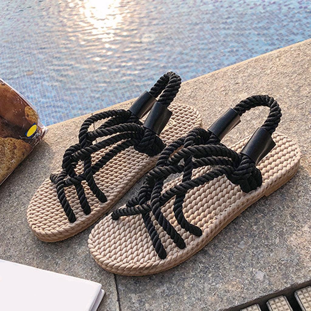 Women's Braided Rope Comfortable Summer Sandal