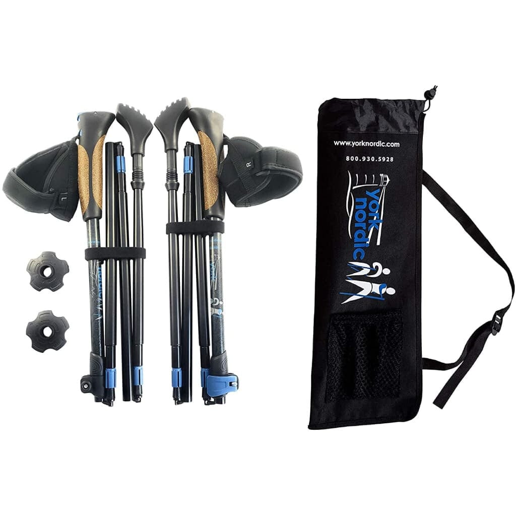Travel Folding Walking & Hiking Poles - 13.5 in