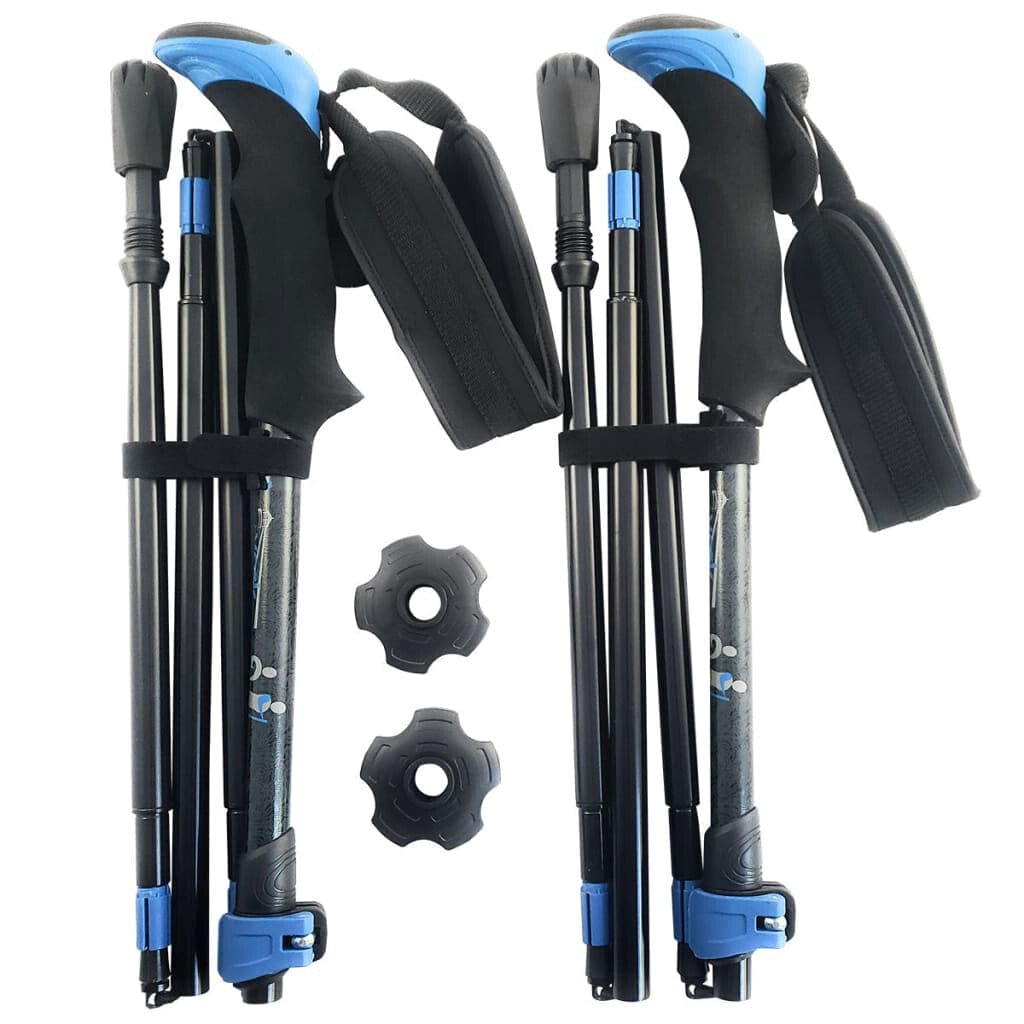 Travel Folding Walking & Hiking Poles - 13.5 in