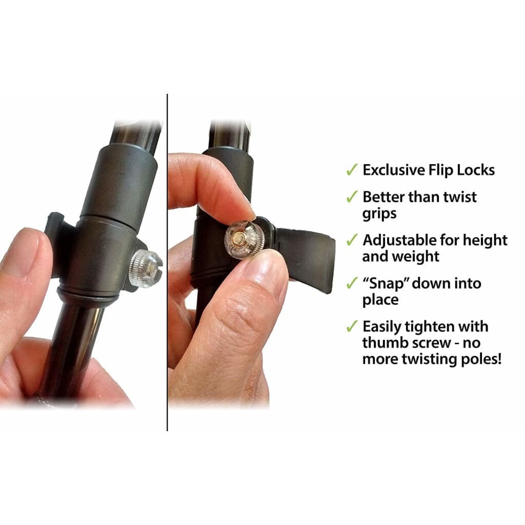 Travel Folding Walking & Hiking Poles - 13.5 in